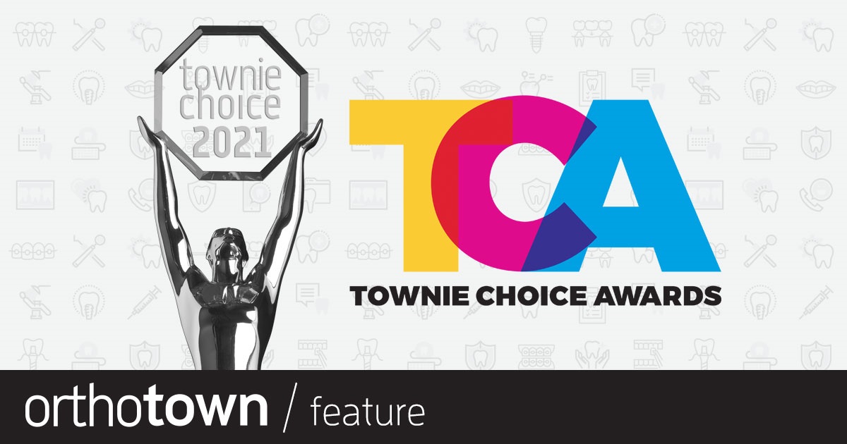 2021 Townie Choice Awards After Townies cast their ballots for their favorite orthodontic services and products, we tallied the results. Now, it’s time to announce the winners of the Orthodontic 2021 Townie Choice Awards!