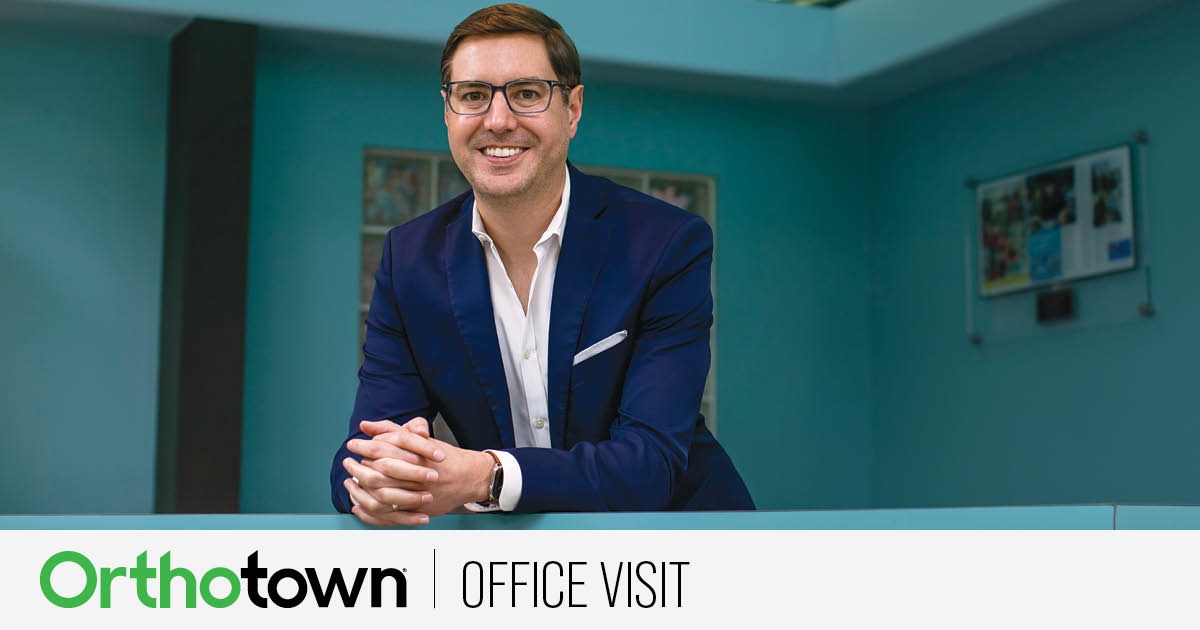 Office Visit: Dr. Christopher Cetta Energized by the extra time and freedom generated by working as an associate, Dr. Christopher Cetta turned his efforts toward product invention, content creation
and putting extra emphasis on patient satisfaction. In our exclusive Q&A, the Florida Townie discusses bringing the idea of an orthodontic appliance to life, the “broad smile”
design trend and more.