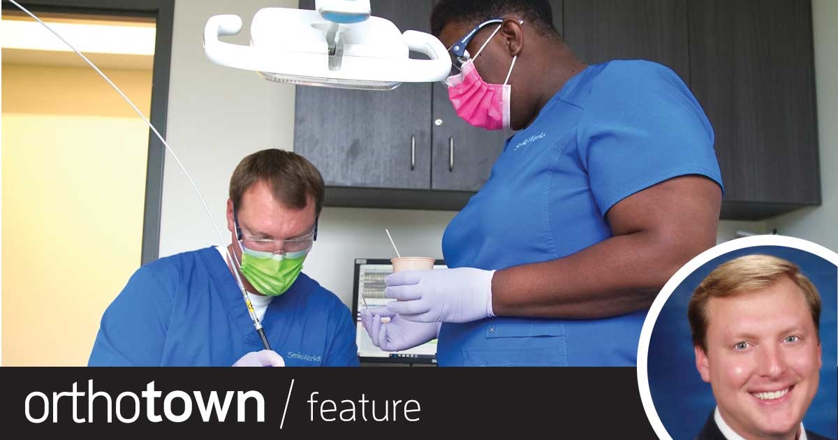 Coupling Up Some orthodontists like Dr. Brion Long have added a pediatric dentist to their practice
as a way to offer more to patients under one roof, as well as to increase the number of internal referrals. When the partnership is approached smartly, it can be a winwin situation—but it’s not a decision that should be rushed, because there are some possible downsides as well.