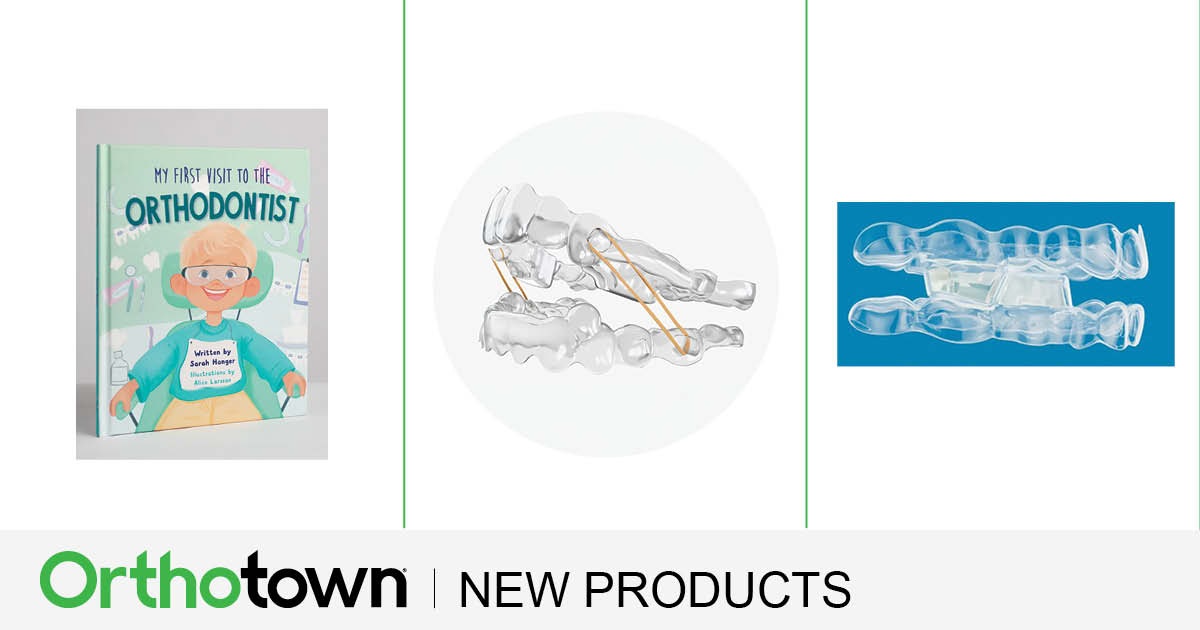 New Products Explore three new orthodontic products: a children’s book for first visits, Spark’s BiteSync Class II solution, and Invisalign’s MAOB system for growing patients.