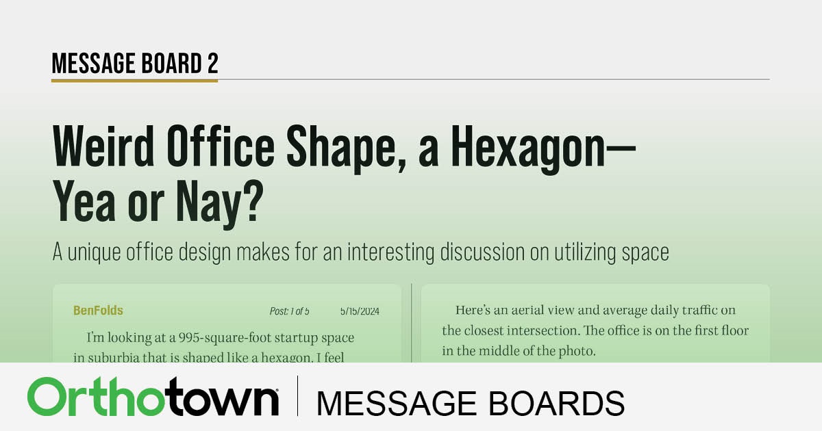 Weird Office Shape, a Hexagon— Yea or Nay?  A unique office design makes for an interesting discussion on utilizing space