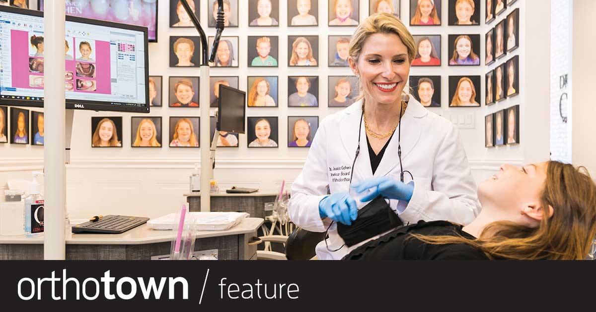 Office Visit: Dr. Jessica Cohen This Townie won a 2021 American Dental Association Design Innovation Award for the orthodontic practice she opened on a historical corner in Highland Park, Illinois. In this month’s cover story, we tour the practice, discover what she learned by studying beauty pageant queens during her orthodontic residency, and how she applies what she learned in business classes to practice ownership.