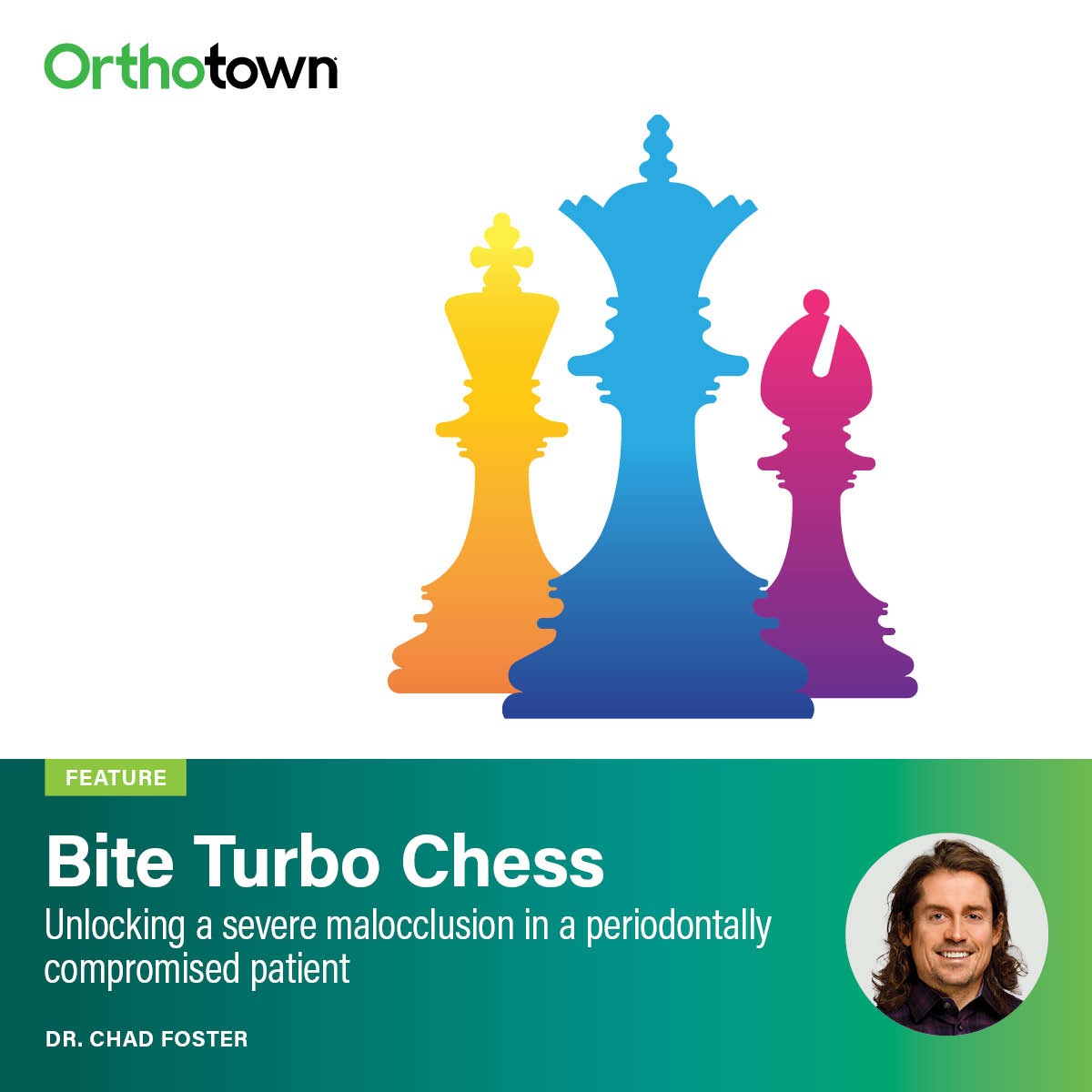 Bite Turbo Chess Dr. Chad Foster details how creative bite turbo placement and staged IPR helped unlock a severe malocclusion in a periodontally compromised patient.