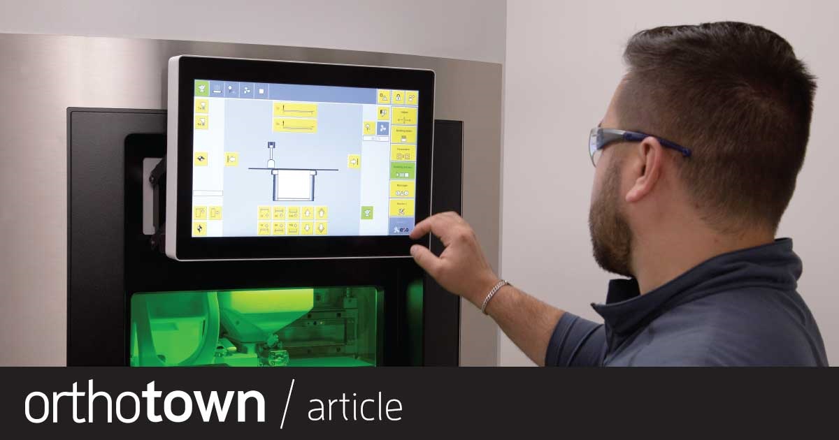 Industry Insights: No Separators, Perfect Fit — The Future of Banded Appliances Selective laser sintering has been used to create frameworks in the in the crown, bridge and removable partial denture space for years, but its application in orthodontic appliance manufacturing has become relevant very recently. The technology can be used to fabricate entire space maintainers, bonded lingual retainers, expander frameworks and any other component requiring rigidity and strength.