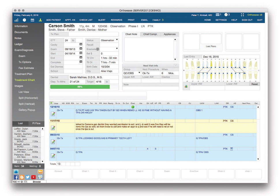 Orthoease software