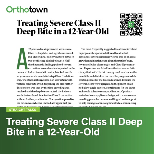 Treating Severe Class II Deep Bite in a 12-Year-Old