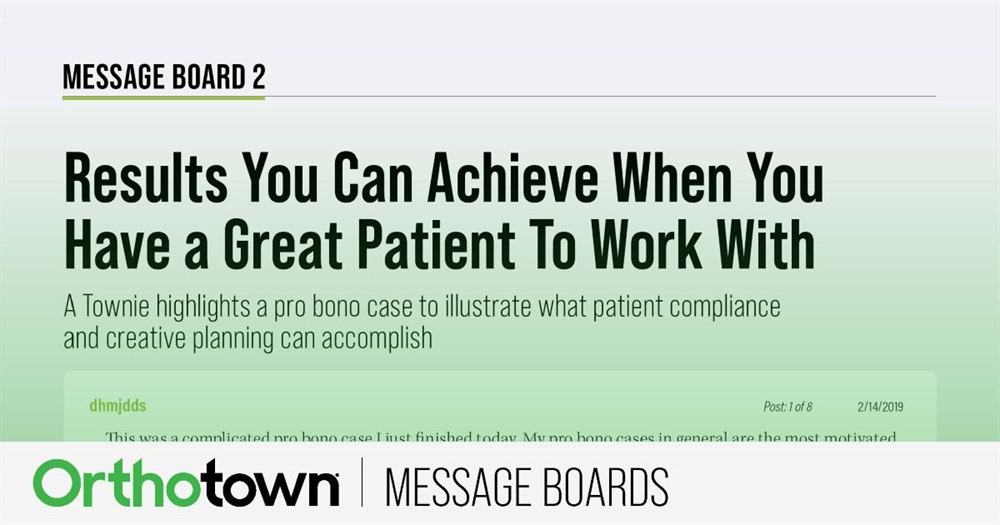 Results You Can Achieve When You Have a Great Patient To Work With