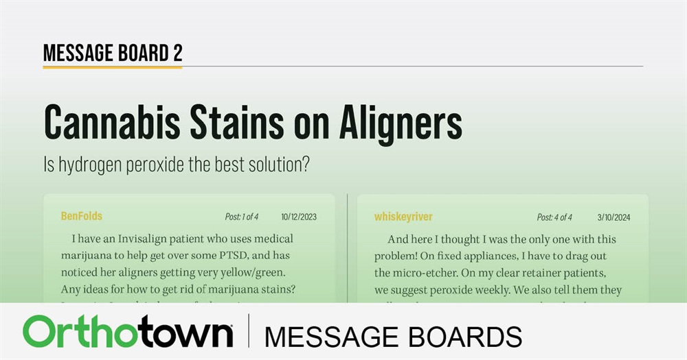 Cannabis Stains on Aligners