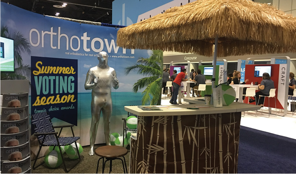 Orthotown booth at 2016's AAO Showcase