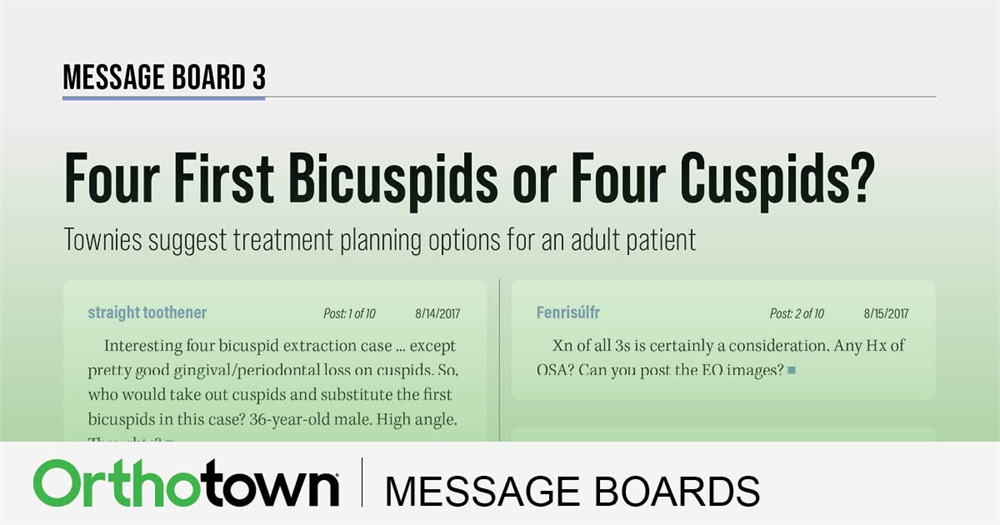Four First Bicuspids or Four Cuspids?