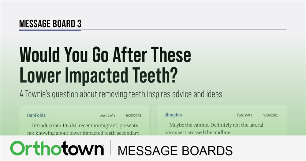 Would You Go After These Lower Impacted Teeth?